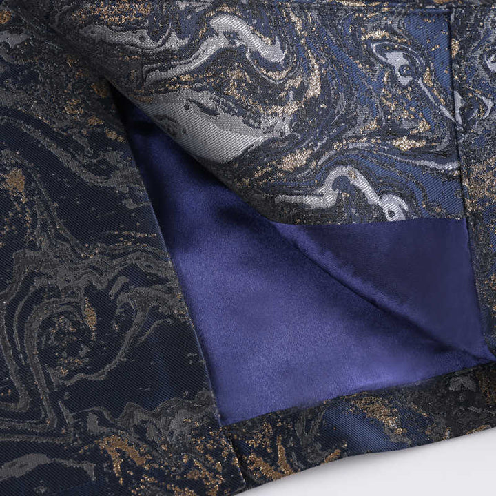 Buddha Stones, niebieskie, płynące góry, żaba, guziki, męska kurtka z długim rękawem i kieszeniami - image 10