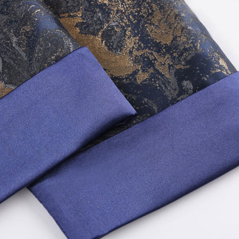 Buddha Stones, niebieskie, płynące góry, żaba, guziki, męska kurtka z długim rękawem i kieszeniami - image 11