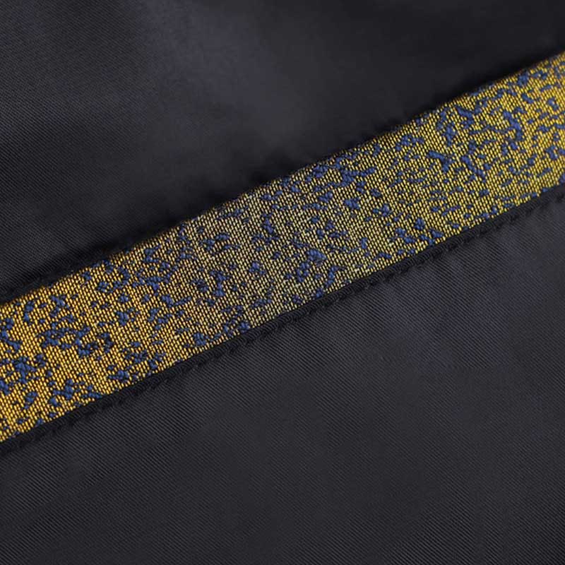 Buddha Stones, złote, pustynne, niebieskie kwiaty, męska kurtka z długim rękawem i kieszeniami, zapinana na guziki i guziki - image 12