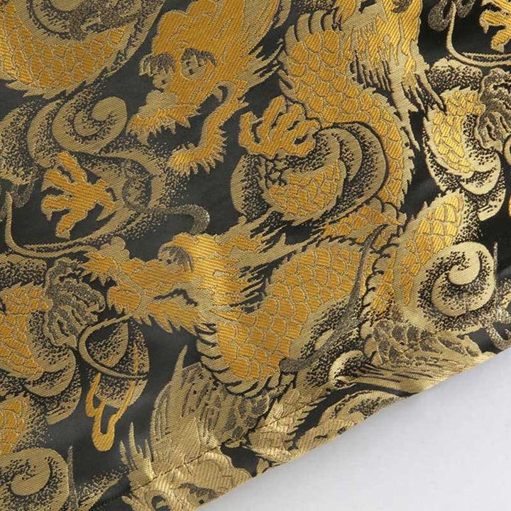 Kurtka męska z długim rękawem i kieszeniami, zimowa, żakardowa, z motywem smoka i żaby, z Buddha Stones - image 10