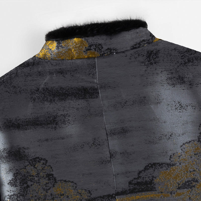 Buddha Stones , Starożytne Budowle, Drzewa, Żaba, Guzik, Męska Kurtka z Długim Rękawem i Kieszeniami - image 6