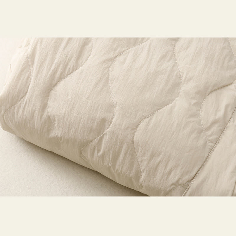 Damskie bawełniane spodnie termiczne Buddha Stones Winter Solid Color z kieszeniami - image 3