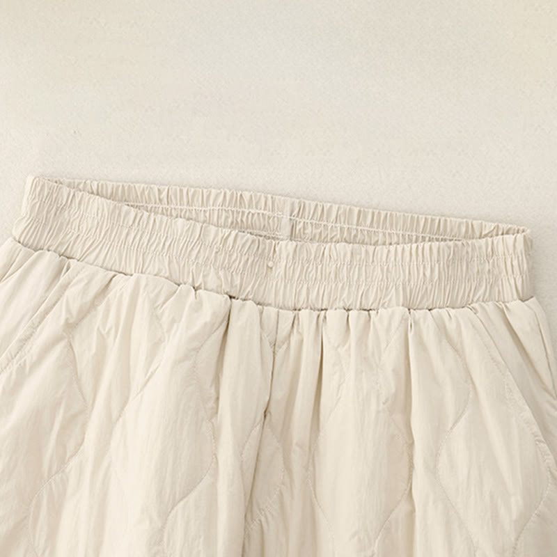 Damskie bawełniane spodnie termiczne Buddha Stones Winter Solid Color z kieszeniami - image 2