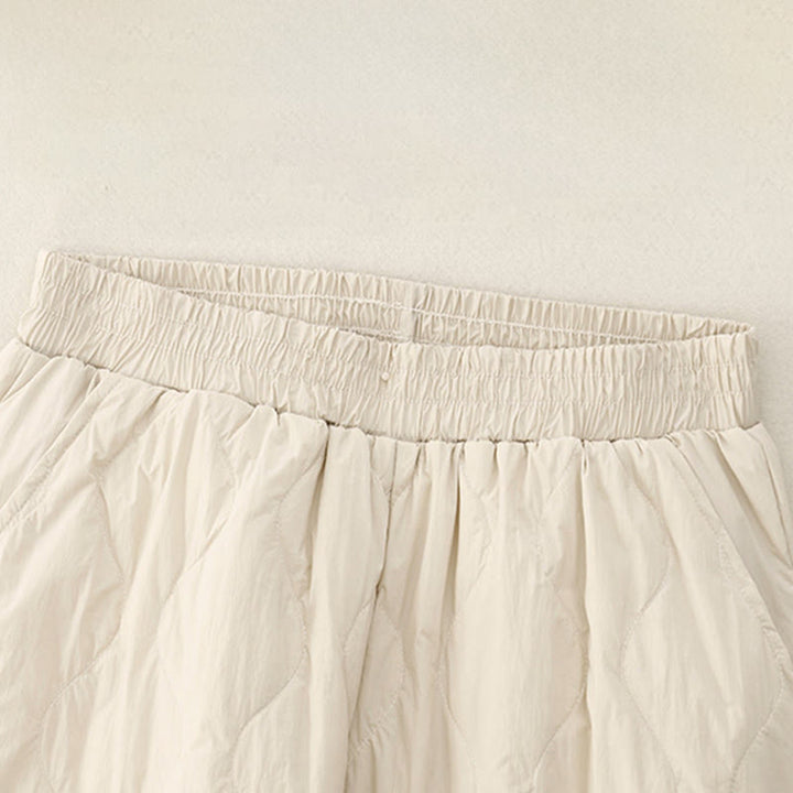 Damskie bawełniane spodnie termiczne Buddha Stones Winter Solid Color z kieszeniami - image 2