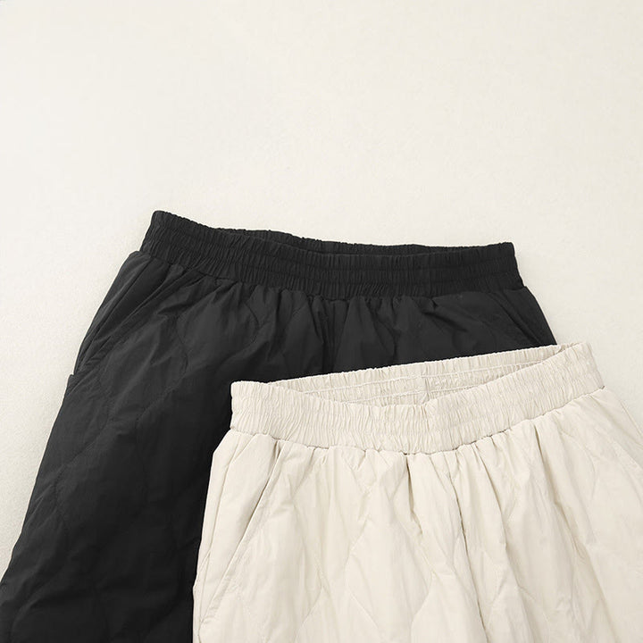 Damskie bawełniane spodnie termiczne Buddha Stones Winter Solid Color z kieszeniami - image 13