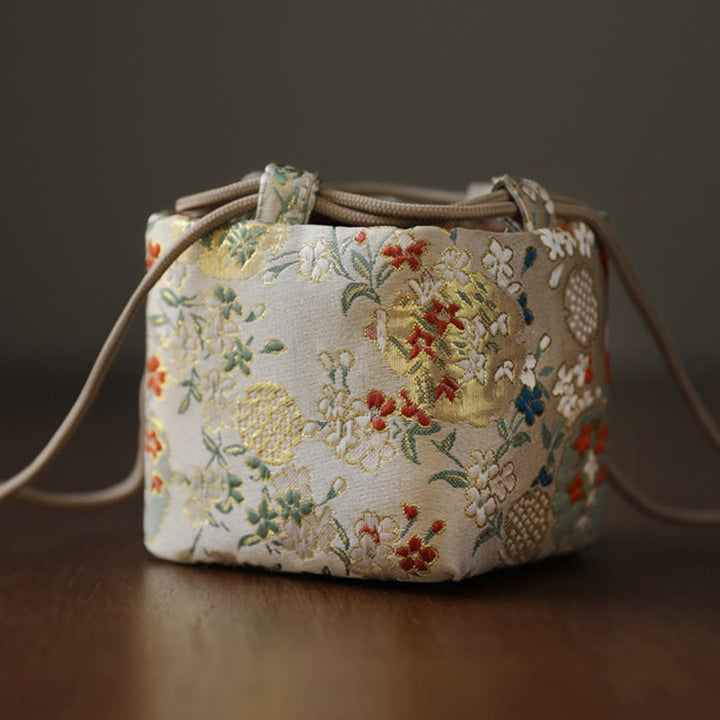 Mała torebka prezentowa do przechowywania biżuterii z motywem Buddha Stones 8*8*8 cm - image 2