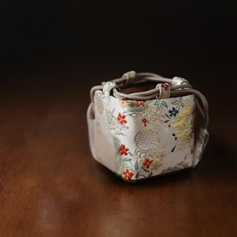 Mała torebka prezentowa do przechowywania biżuterii z motywem Buddha Stones 8*8*8 cm - image 6