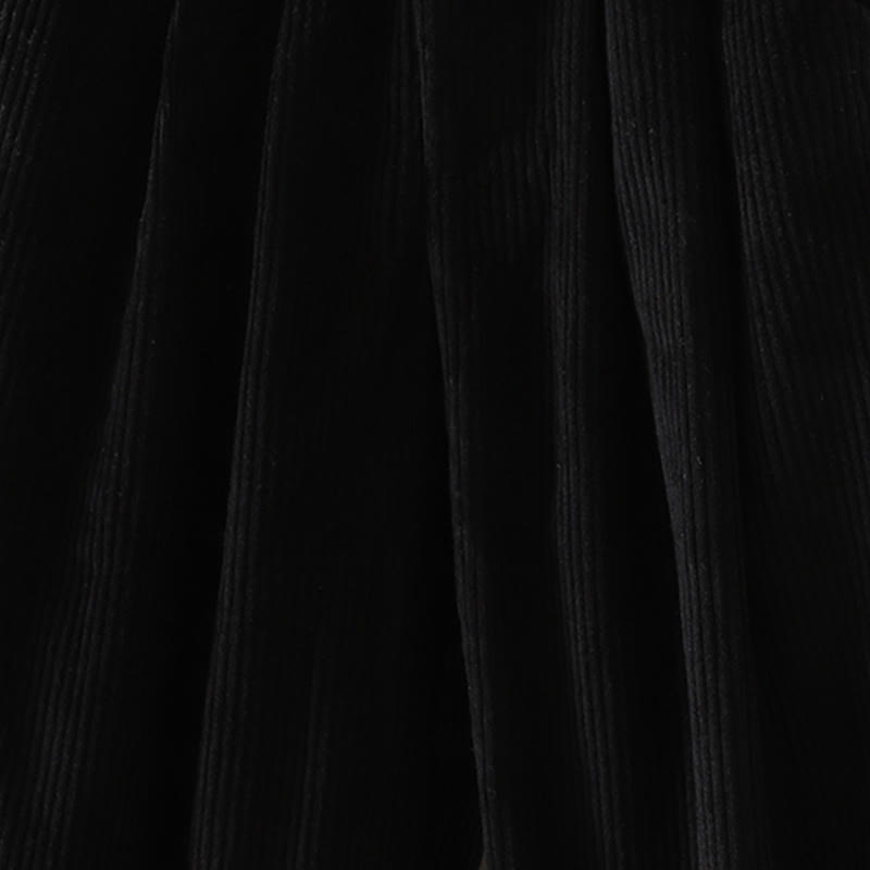 Buddha Stones zimowe spodnie haremowe z gładkiego sztruksu bawełnianego z wysokim stanem i podszewką z polaru z kieszeniami - image 15