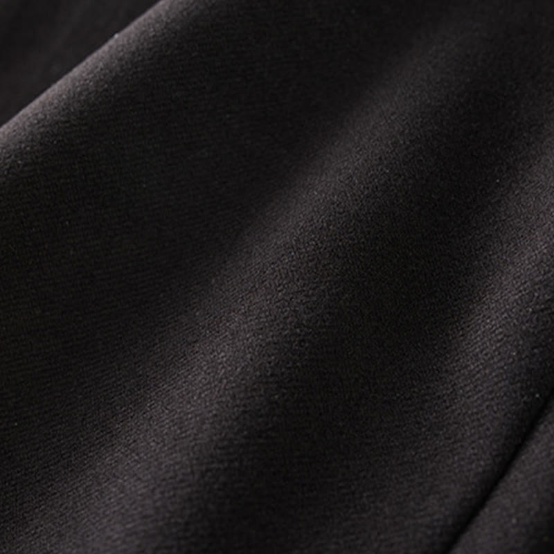 Damskie spodnie zimowe z kieszeniami, luźne, grube, z elastyczną talią i prostymi nogawkami, z Buddha Stones - image 4