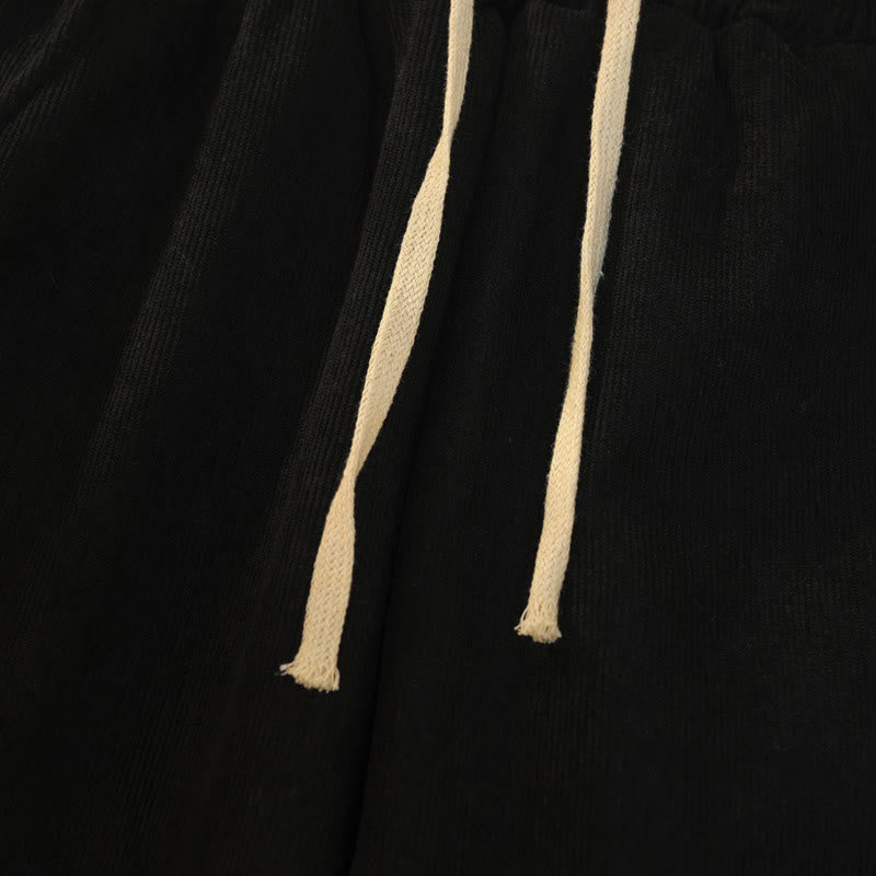 Damskie spodnie z szerokimi nogawkami i kieszeniami, z bawełny, sztruksu i polaru Buddha Stones - image 18