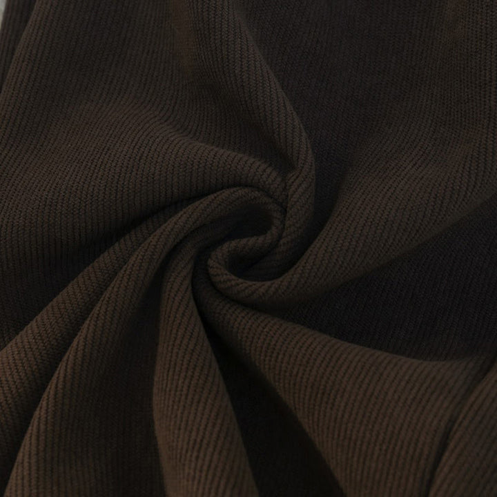 Damskie spodnie z szerokimi nogawkami i kieszeniami, z bawełny, sztruksu i polaru Buddha Stones - image 23