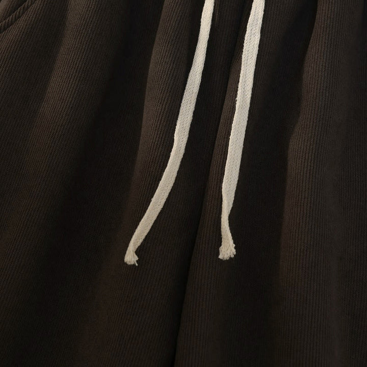 Damskie spodnie z szerokimi nogawkami i kieszeniami, z bawełny, sztruksu i polaru Buddha Stones - image 8