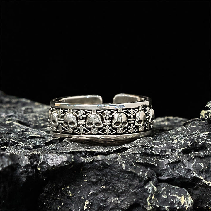 Buddha Stones Władca Lasu Zwłok Miedziana Czaszka Pierścień Nowego Początku - image 2