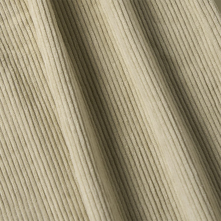 Spodnie damskie z szerokimi nogawkami i kieszeniami, z gładkiego sztruksu i poliestru z motywem Buddha Stones - image 10