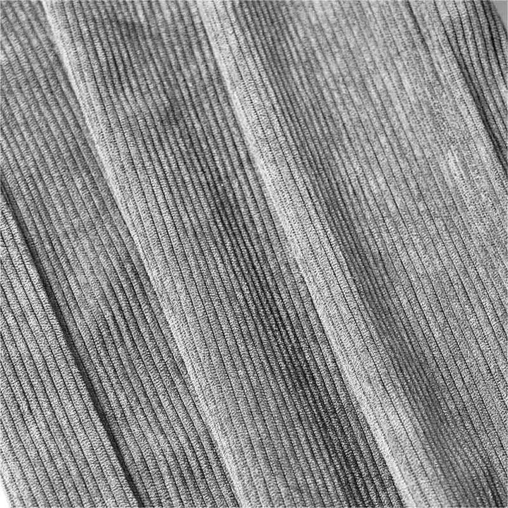 Spodnie damskie z szerokimi nogawkami i kieszeniami, z gładkiego sztruksu i poliestru z motywem Buddha Stones - image 15