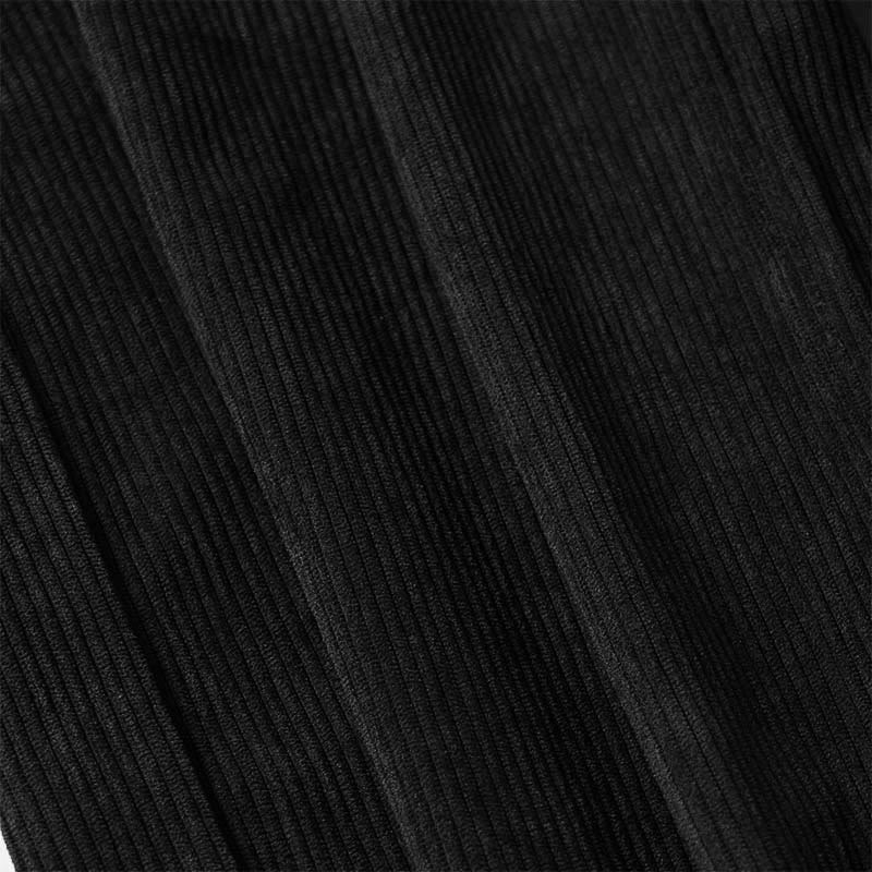 Spodnie damskie z szerokimi nogawkami i kieszeniami, z gładkiego sztruksu i poliestru z motywem Buddha Stones - image 27