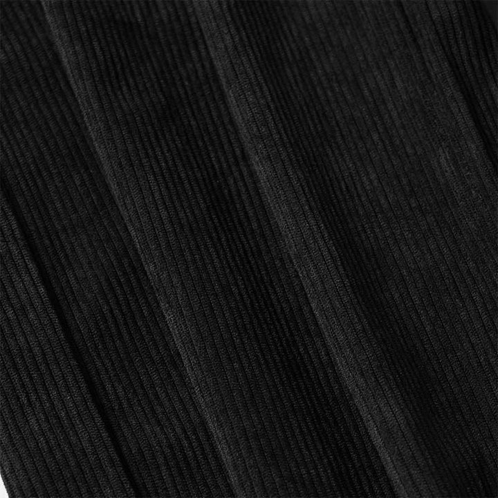 Spodnie damskie z szerokimi nogawkami i kieszeniami, z gładkiego sztruksu i poliestru z motywem Buddha Stones - image 27