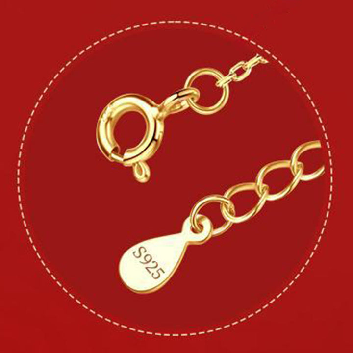 Naszyjnik z wisiorkiem obfitości z Buddha Stones z roku konia, ze srebra próby 925 i jadeitu hetian z cyrkonią - image 8