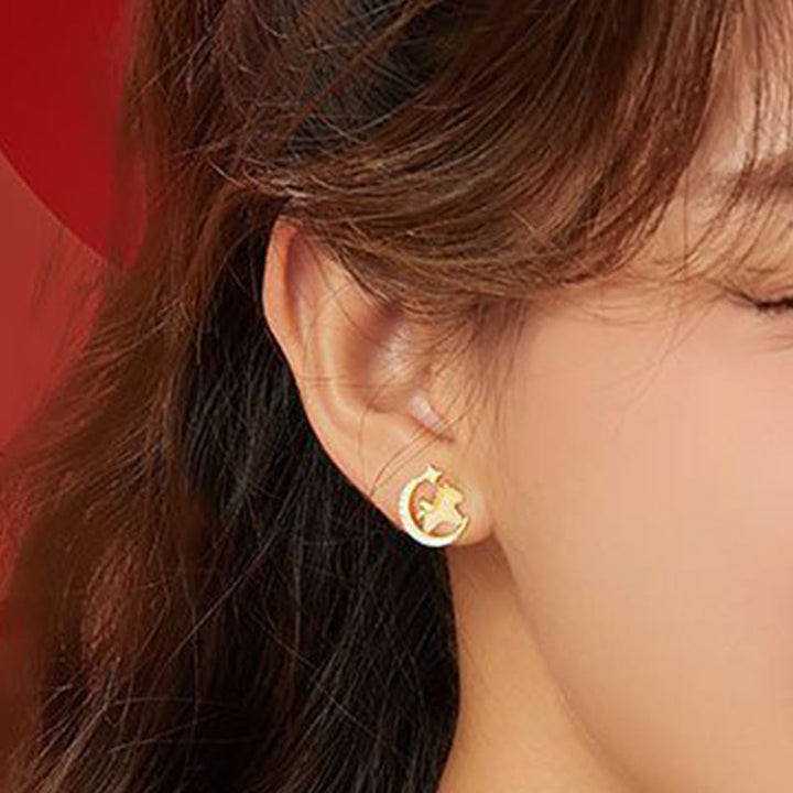 Buddha Stones , Rok Konia, Jadeit Hetian, srebro próby 925, cyrkonia księżycowa, obfitość - image 3