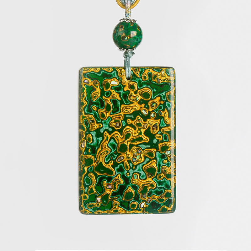 Naszyjnik z wisiorkiem ochronnym z drewna sandałowego i Buddha Stones, ręcznie wykonany z lakieru - image 5