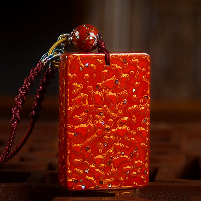 Naszyjnik z wisiorkiem ochronnym z drewna sandałowego i Buddha Stones, ręcznie wykonany z lakieru - image 9