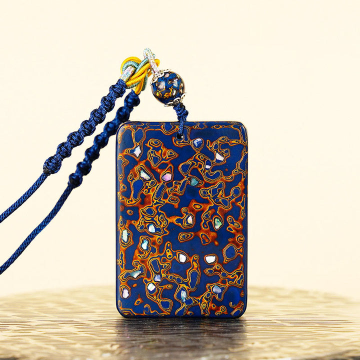 Naszyjnik z wisiorkiem ochronnym z drewna sandałowego i Buddha Stones, ręcznie wykonany z lakieru - image 19