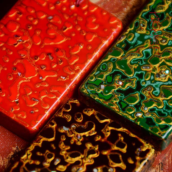 Naszyjnik z wisiorkiem ochronnym z drewna sandałowego i Buddha Stones, ręcznie wykonany z lakieru - image 27