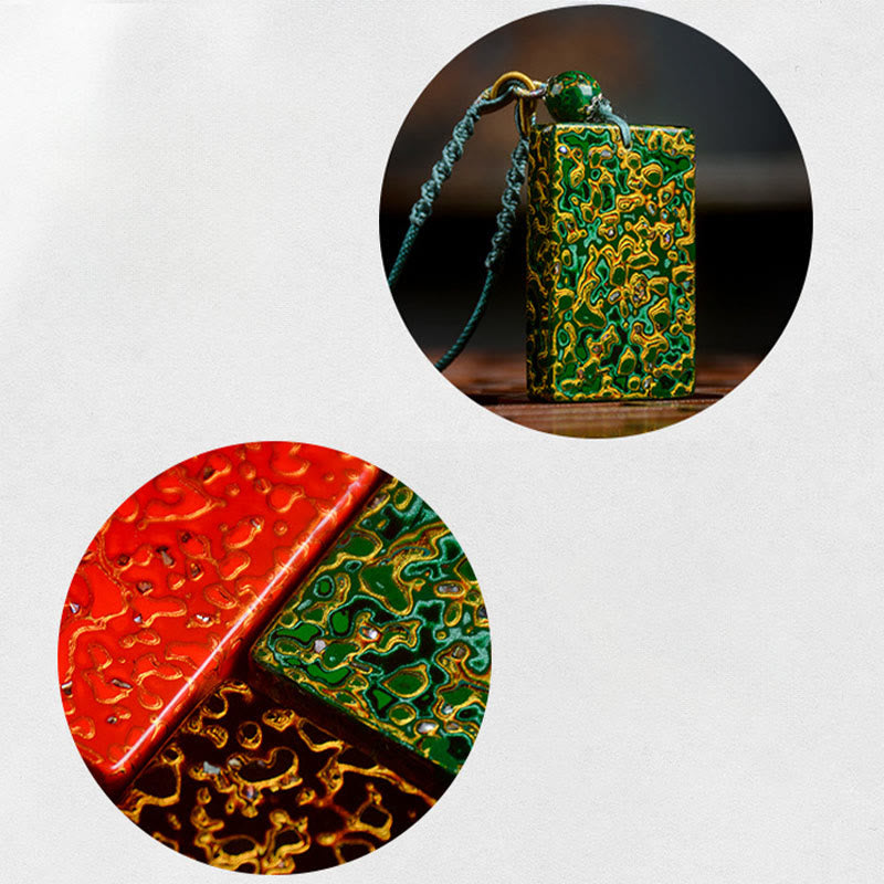 Naszyjnik z wisiorkiem ochronnym z drewna sandałowego i Buddha Stones, ręcznie wykonany z lakieru - image 21