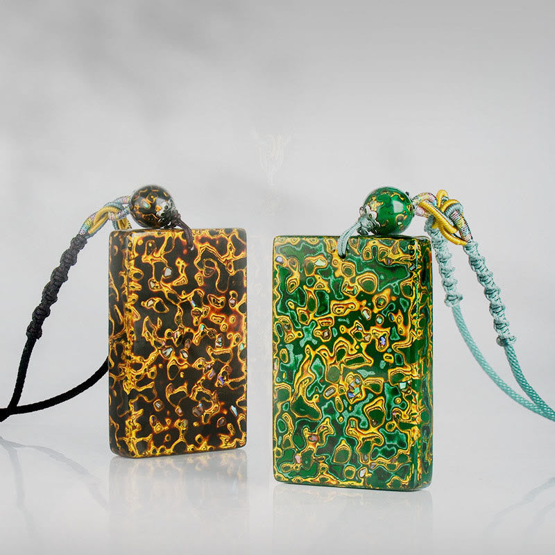 Naszyjnik z wisiorkiem ochronnym z drewna sandałowego i Buddha Stones, ręcznie wykonany z lakieru - image 22