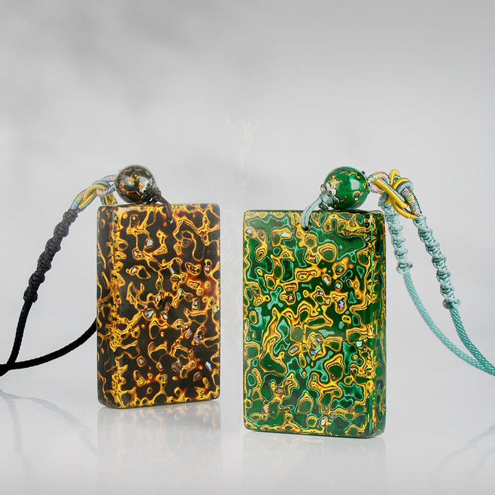 Naszyjnik z wisiorkiem ochronnym z drewna sandałowego i Buddha Stones, ręcznie wykonany z lakieru - image 22