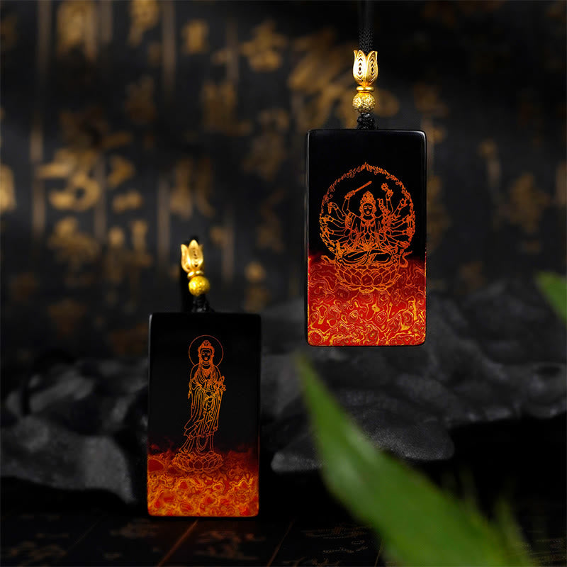 Naszyjnik z wisiorkiem z drewna sandałowego , Buddha Stones , chiński znak zodiaku, natalny Budda Fu - image 23