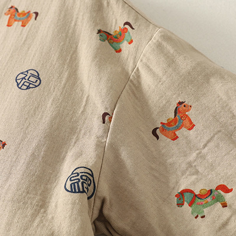 Kurtka damska z długim rękawem i grubym bawełnianym wykończeniem w kształcie konika Fu z Buddha Stones i guzikami żaby - image 11