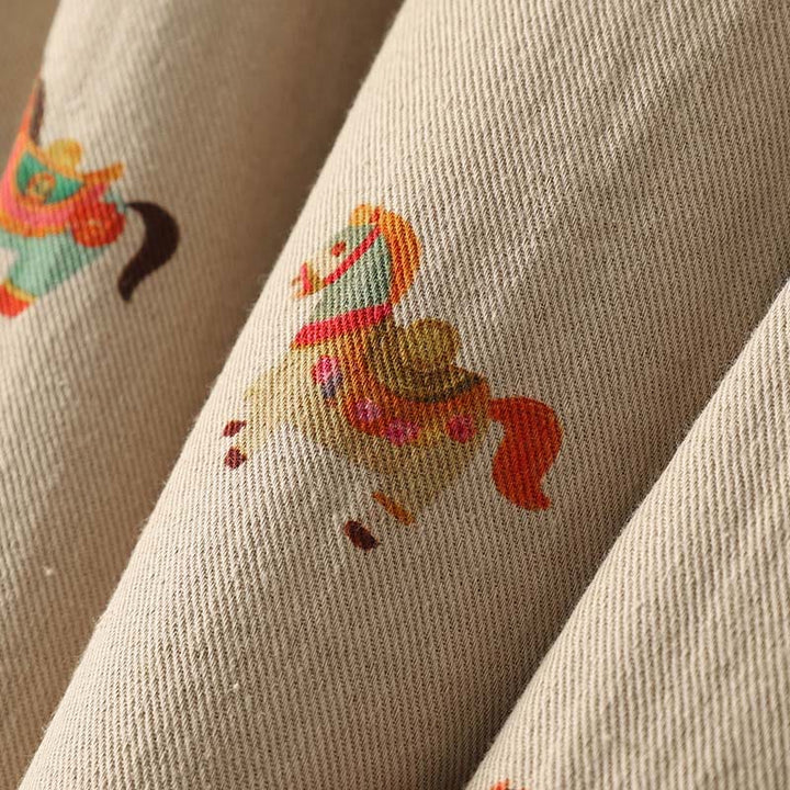 Kurtka damska z długim rękawem i grubym bawełnianym wykończeniem w kształcie konika Fu z Buddha Stones i guzikami żaby - image 14