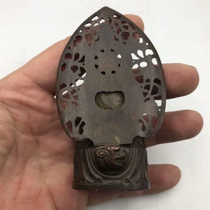 Buddha Stones Tathagata Budda Stop Statuetka Zen Dekoracja Domu 9*4,5 cm - image 3