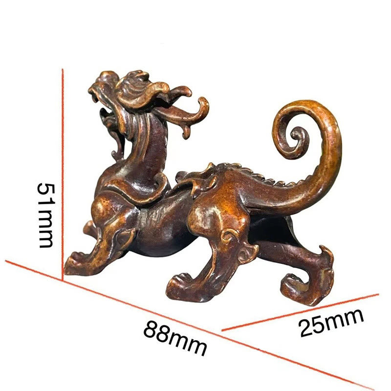 Buddha Stones FengShui Małe Stopy PiXiu Bogactwo Szczęście Dekoracja 9,2*2,4*5,2 cm - image 11