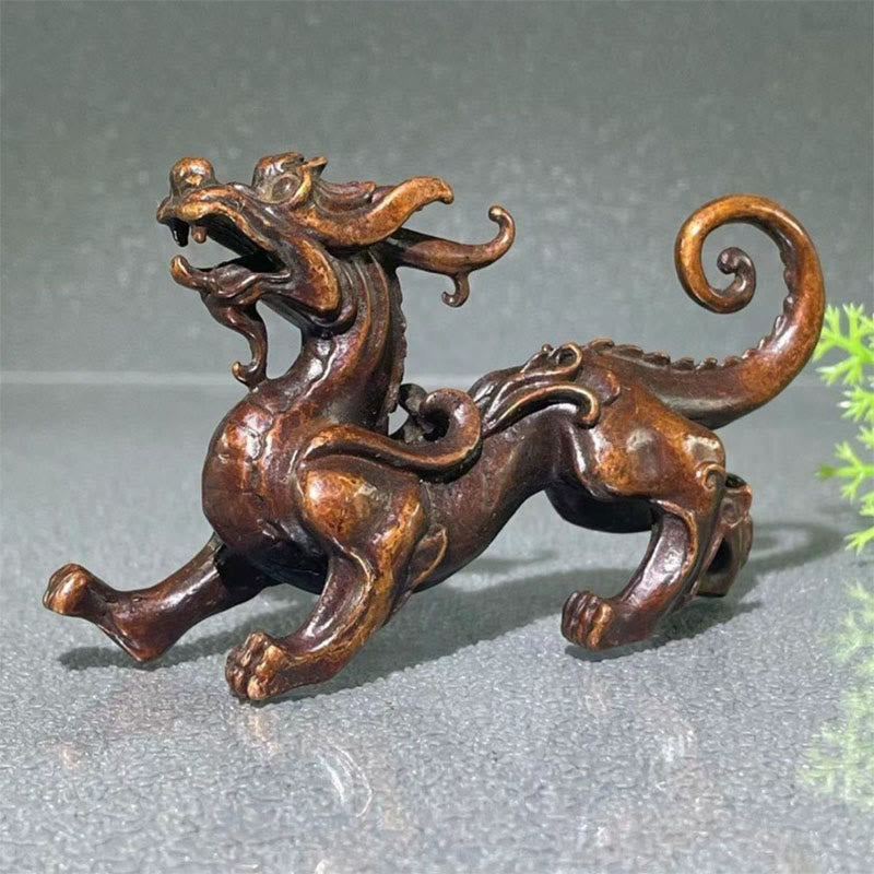 Buddha Stones FengShui Małe Stopy PiXiu Bogactwo Szczęście Dekoracja 9,2*2,4*5,2 cm - image 2