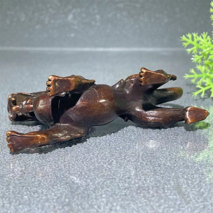 Buddha Stones FengShui Małe Stopy PiXiu Bogactwo Szczęście Dekoracja 9,2*2,4*5,2 cm - image 6