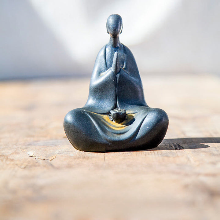 Ręcznie wykonany Buddha Stones bezpostaciowy, proszek żelaza, odlew żywiczny, rdza, figurka dekoracyjna, 11,5*9*6,5 cm - Budda 11,5*9*6,5 cm - image 0