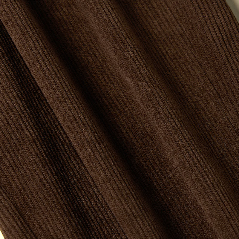 Spodnie damskie sztruksowe w jednolitym kolorze z kieszeniami Buddha Stones Commute - image 8