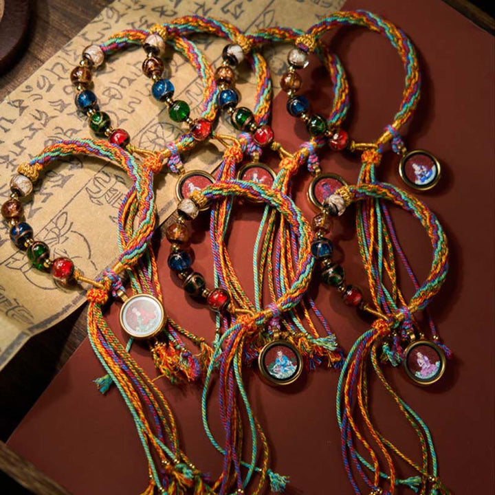 Bransoletka z chińskiego zodiaku, Buddha Stones buddyjskich Thangka, z cynobrowym sznurkiem i błogosławieństwem - image 30