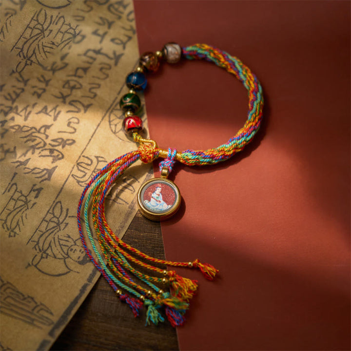 Bransoletka z chińskiego zodiaku, Buddha Stones buddyjskich Thangka, z cynobrowym sznurkiem i błogosławieństwem - image 3