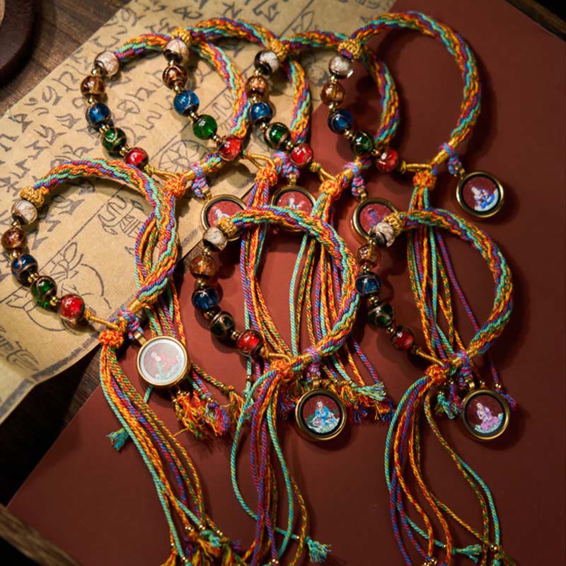 Bransoletka z chińskiego zodiaku, Buddha Stones buddyjskich Thangka, z cynobrowym sznurkiem i błogosławieństwem - image 25