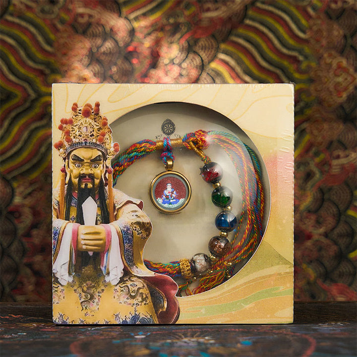 Bransoletka z chińskiego zodiaku, Buddha Stones buddyjskich Thangka, z cynobrowym sznurkiem i błogosławieństwem - Bodhisattwa Wół/Tygrys-Pustka - image 24