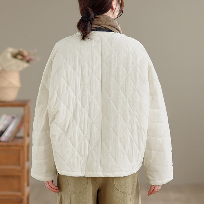 Kurtka damska Tai Chi Zen z długim rękawem i kieszeniami, z bawełny, z motywem Buddha Stones - image 19