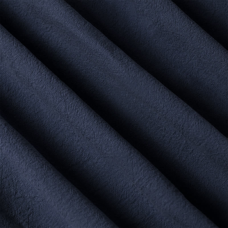 Koszula damska bawełniana z długim rękawem i stójką, z kieszeniami i etnicznymi guzikami żaby z motywem Buddha Stones - image 27