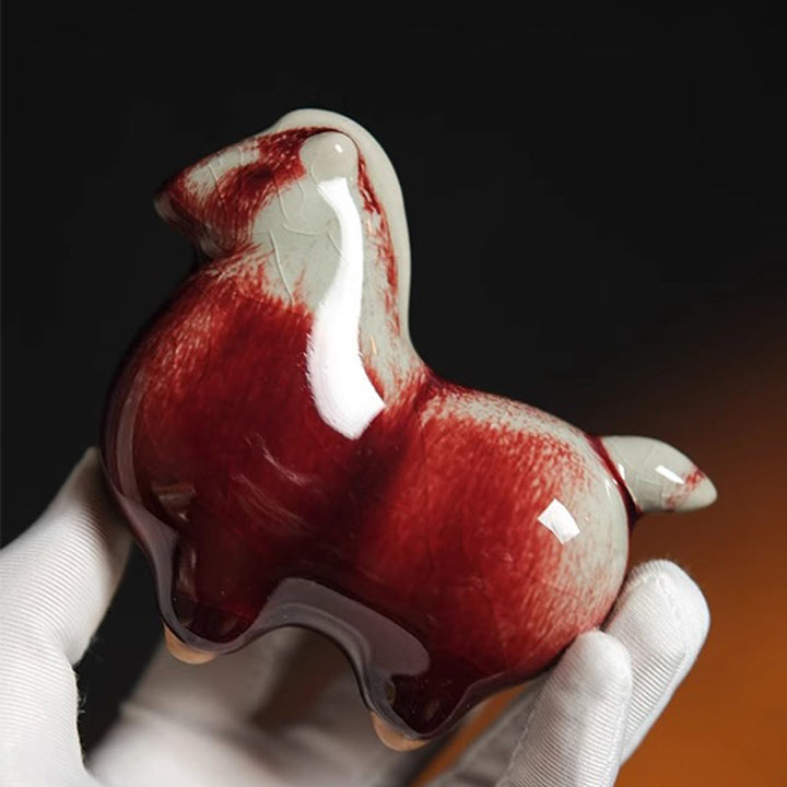 Buddha Stones Rok Konia Ceramika Dobrobyt Dekoracja Domu - image 3