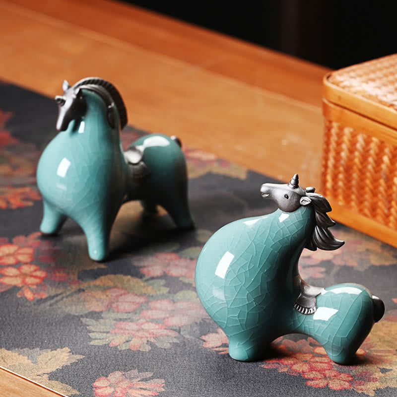 Buddha Stones Rok Konia Ceramika Wolność Dekoracja biurka - image 16