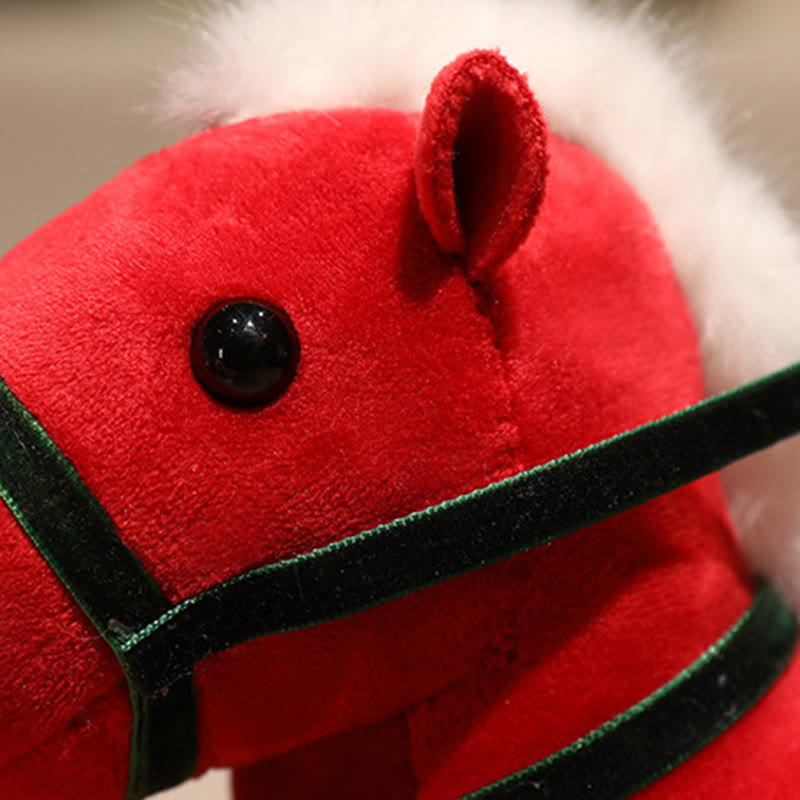 Buddha Stones Rok Konia Bambusowy Smok Lotos Feniks Pluszowa Lalka Dekoracja Domu - image 2