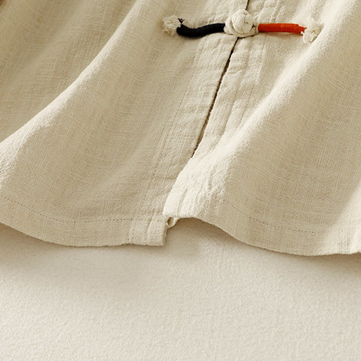 Koszula damska z długim rękawem z bawełny z motywem Buddha Stones, zapinana na guziki z żabą i chińskimi kamieniami Buddy - image 14