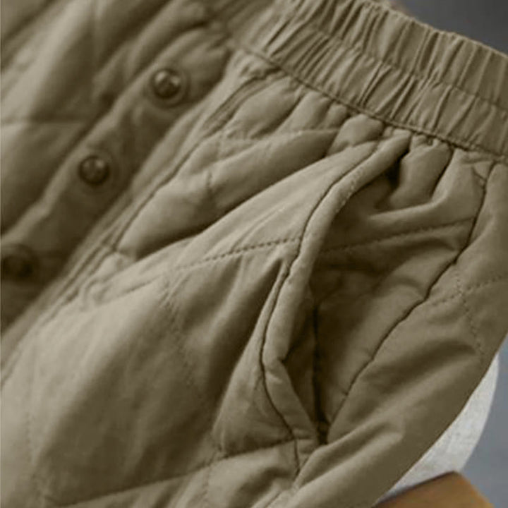 Spódnica damska Buddha Stones z bawełny, ocieplana, o długości 7-8, z kieszeniami - image 6